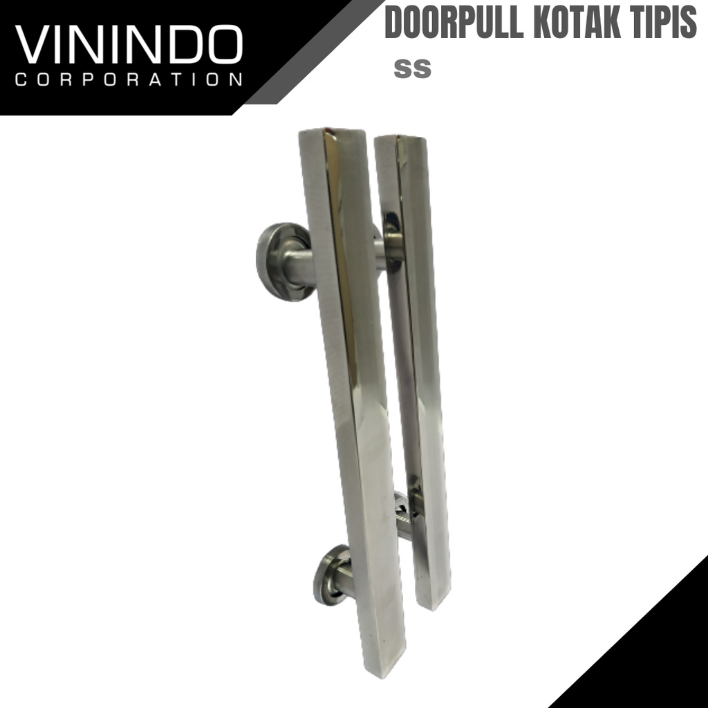 Jual Door Pull Handle Gagang Pintu Tarik Minimalis Kotak Tipis Ss