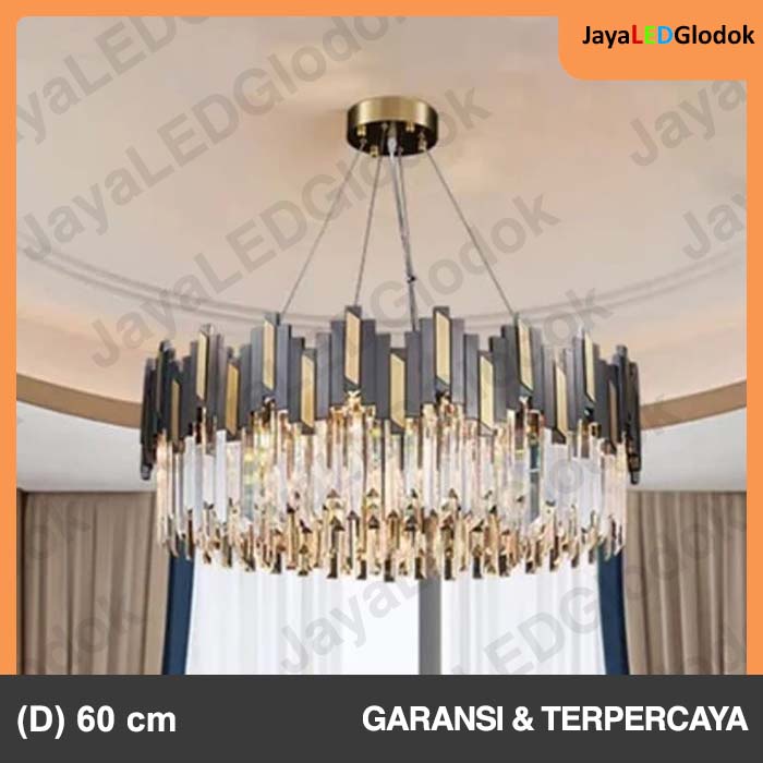 Jual Lampu Gantung Minimalis Ruang Tamu Kristal Kaca Kamar Modern 416