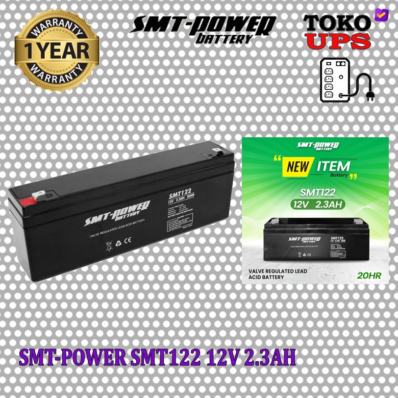 Jual Baterai Vrla V Ah Smt Aki Kering Smt Power Shopee Indonesia