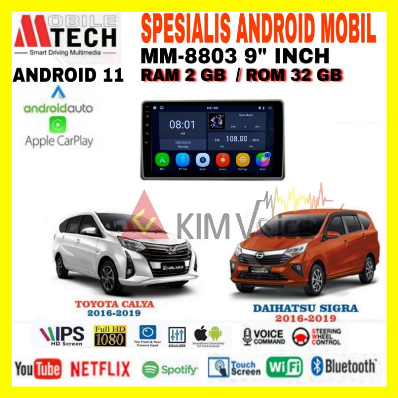 Jual Head Unit Android Mtech Inch Oem Toyota Calya Sigra