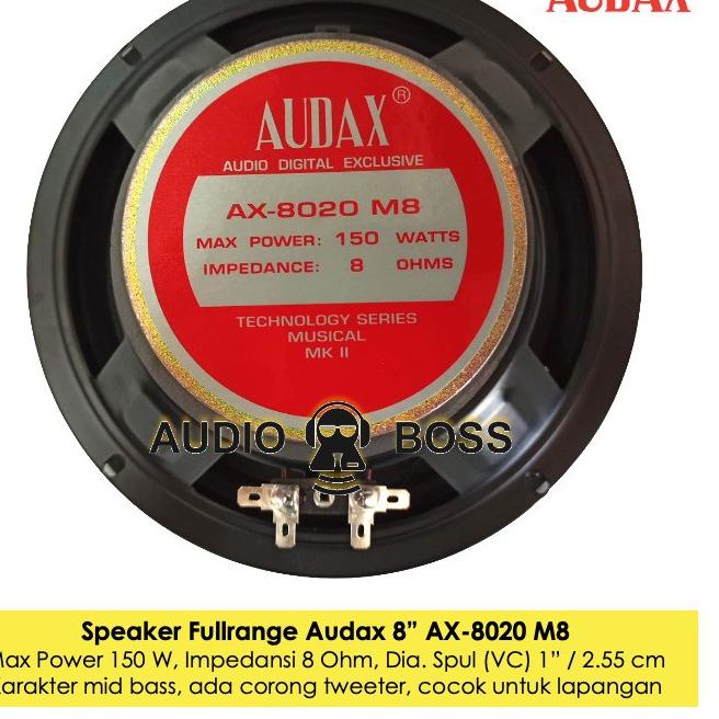 Jual TERLARIS Speaker 8 Inch Fullrange Audax AX 8020 M8 Outdoor AX