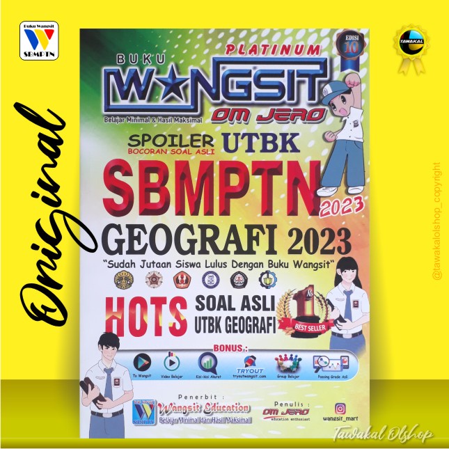 Jual Buku Wangsit UTBK SBMPTN 2023 Buku Wangsit SNBT 2023 Buku