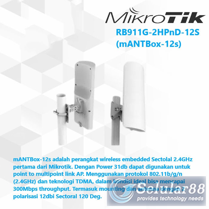 Jual Mikrotik Rb G Hpnd S Embedded Sectoral Ghz Mimo Mantbox