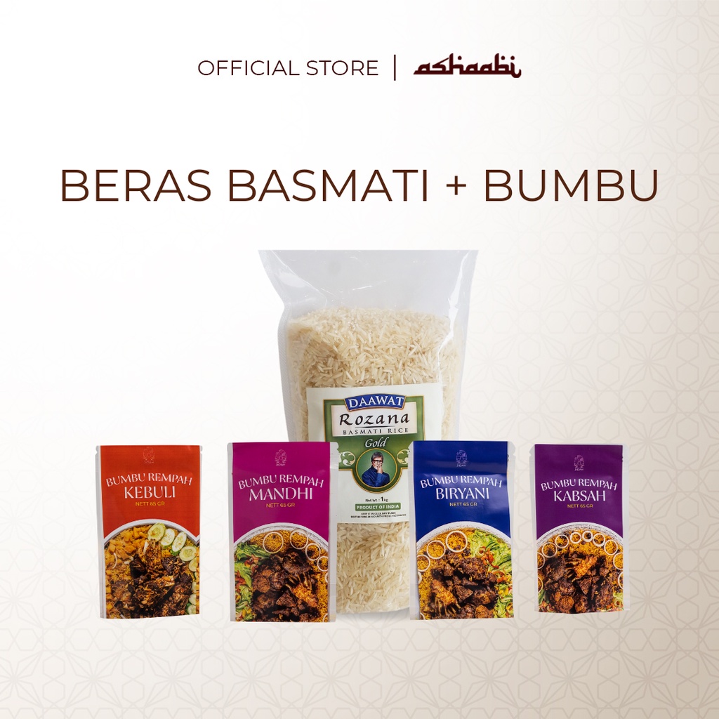 Jual Beras Basmati Dan Bumbu Pilihan Nasi Briyani Instan Paket Basmati