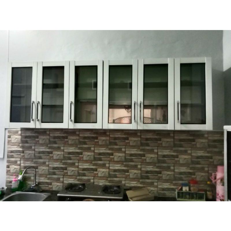 Jual Kitchen Set Atas 6 Pintu Lemari Gantung Dapur Minimalis 49