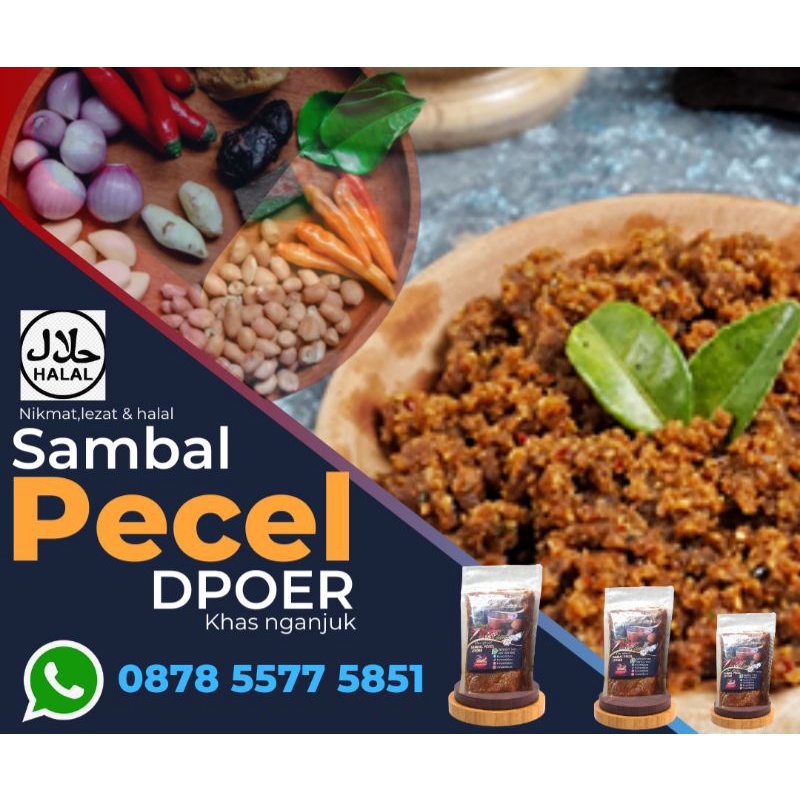 Jual Sambal Pecel Dpoer Khas Nganjuk 250gram 15 000 500 Gram 30