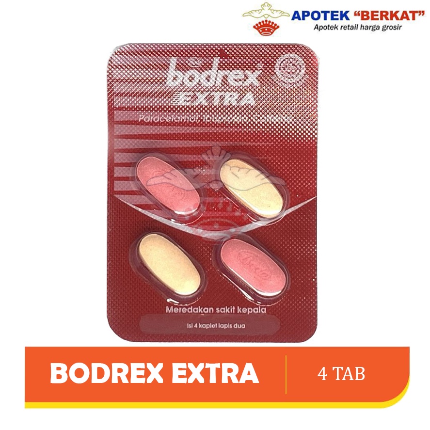 Jual BODREX EXTRA 4 KAPLET MEREDAKAN SAKIT KEPALA Shopee Indonesia