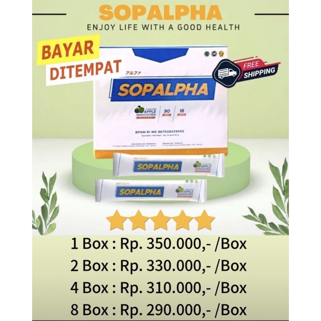 Jual SOP ALPHA BIOBOOST SOPALPHA ORIGINAL Suplement Kesehatan 1 BOX ISI