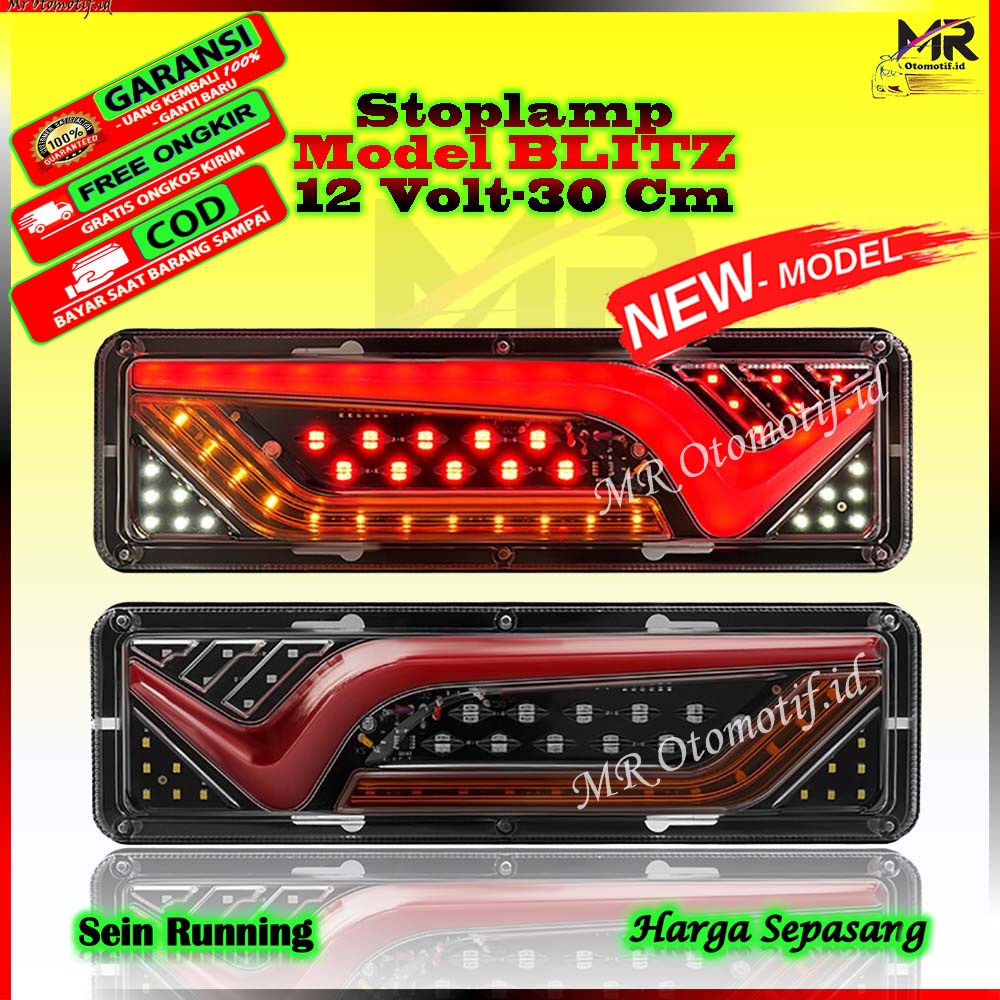 Jual Lampu Rem Belakang Stop Lamp Led Model Blitz St Truk Canter