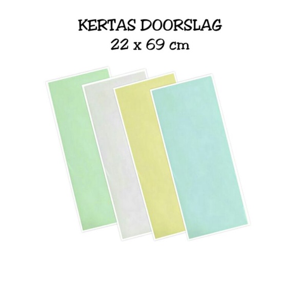 Jual KERTAS DOORSLAG UK22x69cm Kertas Paper Baju Snack Sepatu Bungkus