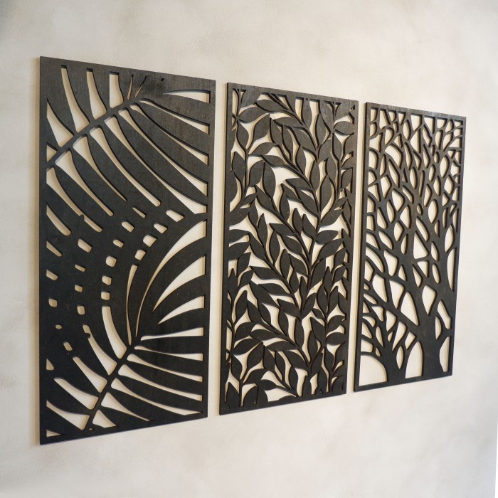 Jual Terlaris Hiasan Dinding Laser Cut Tropical Tree V Wall Decor