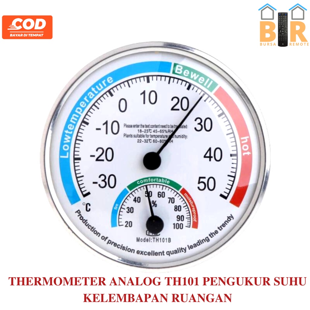 Jual Thermometer Higrometer Analog Alat Pengukur Temperatur Suhu Dan