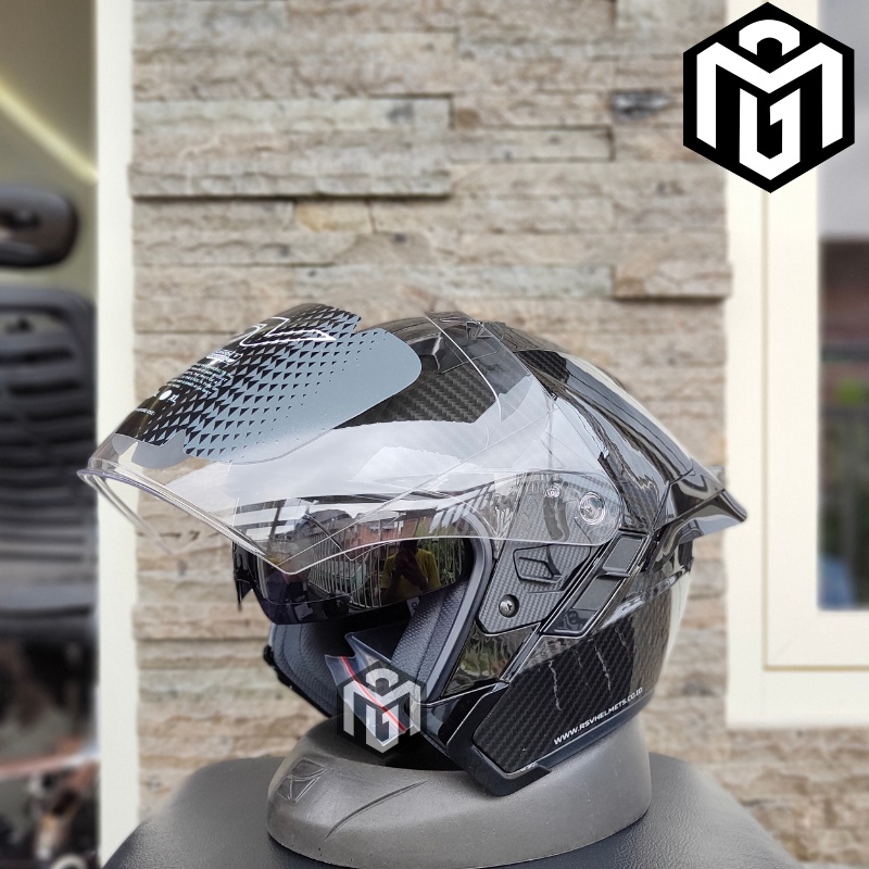 Jual Helm Rsv Sv Carbon Glossy Double Visor Shopee Indonesia