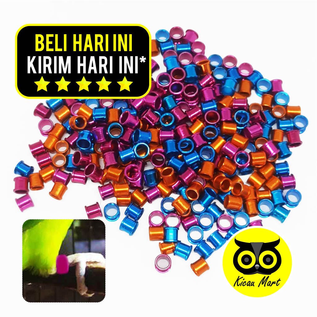 Jual Ring Kaki Burung Lovebird Mm Mm Gelang Kaki Bahan Velg Roda