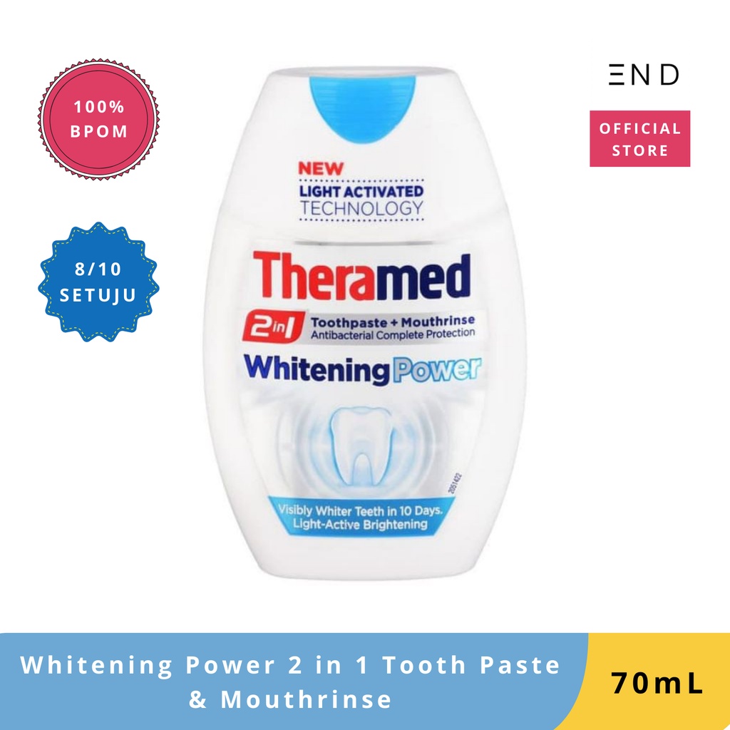 Jual Theramed Whitening Power In Tooth Paste Mouthrinse Ml