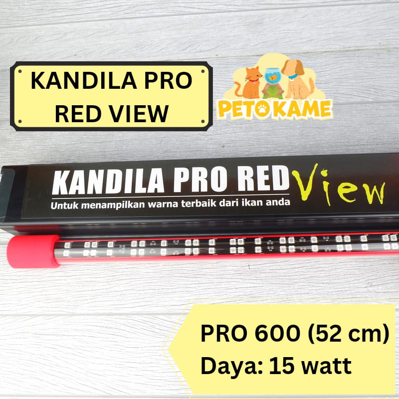 Jual Kandila Pro Red View 600 LAMPU LED VIEW AQUARIUM IKAN ARWANA