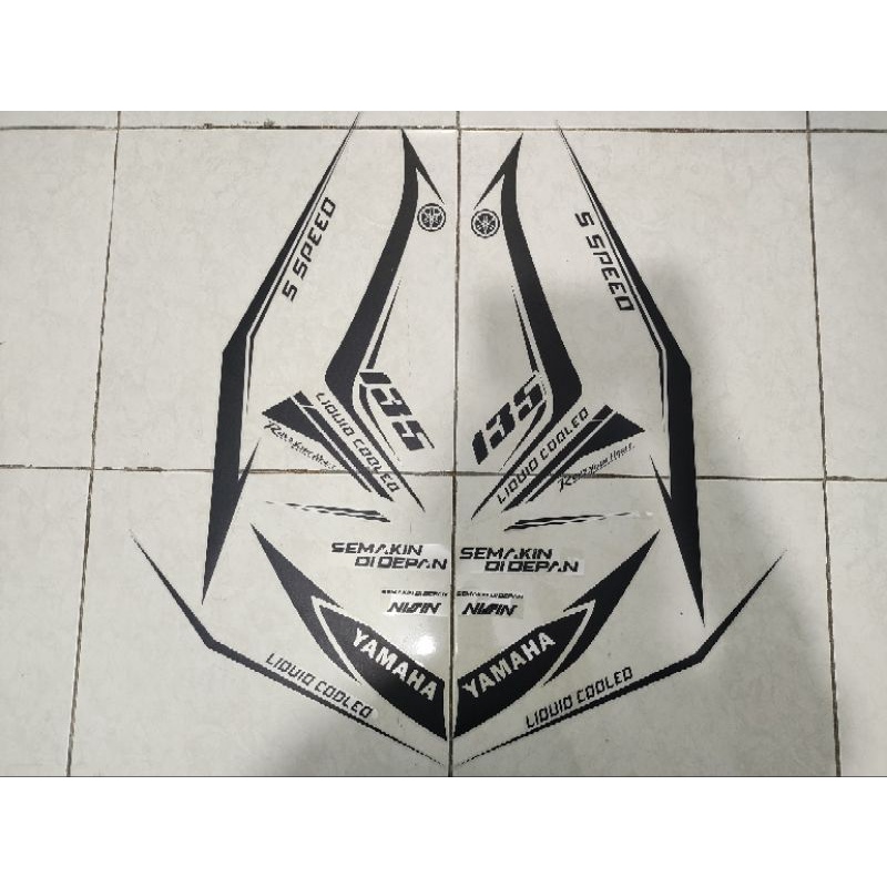 Jual Striping Transparan Jupiter MX New 135 Black Simpel Shopee Indonesia