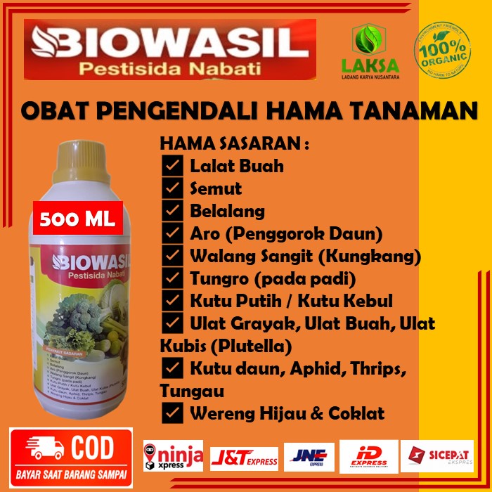 Jual BIOWASIL 500 ML PESTISIDA NABATI Obat Pengendali Hama Lalat Buah