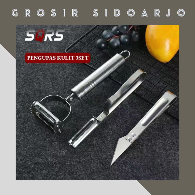 Jual Peeler Pisau Kupas Buah Sayur Set In Pengupas Kulit In