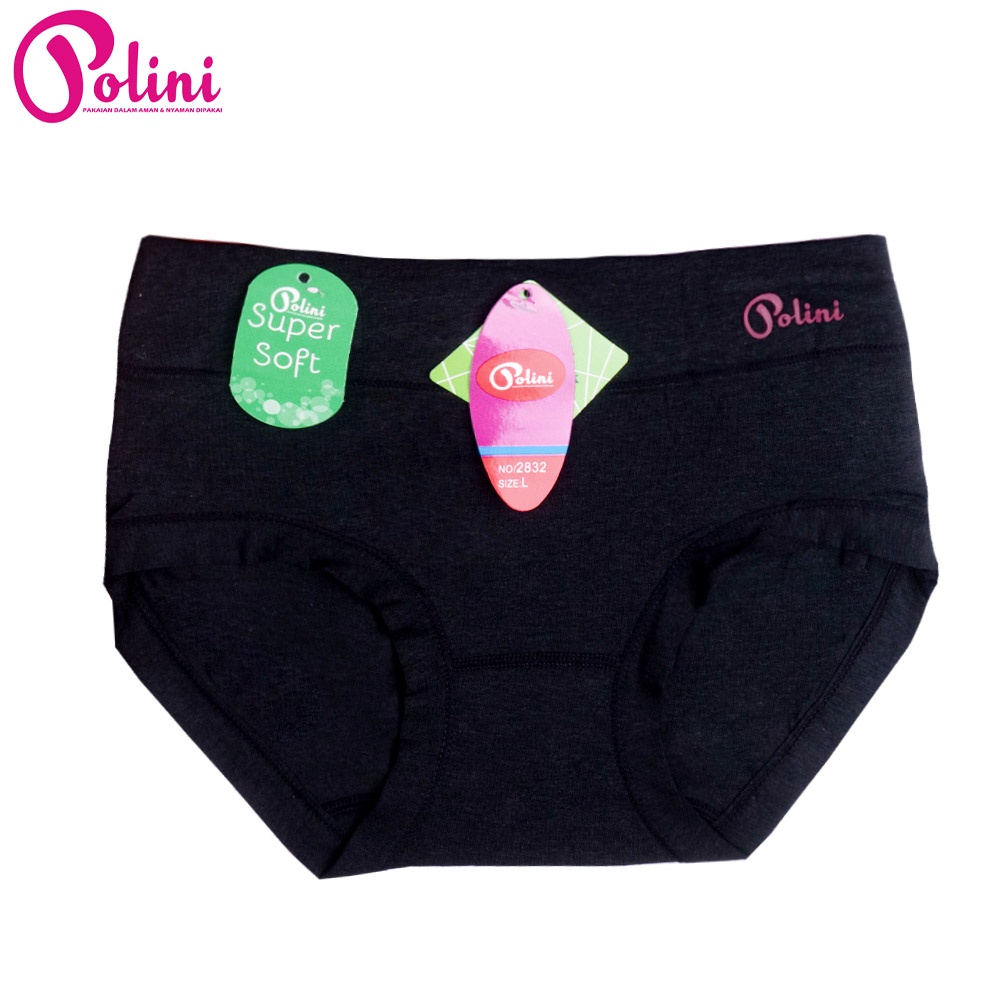 Jual POLINI Celana Dalam Wanita Mid Waist Cd Bahan Katun 2832 1232