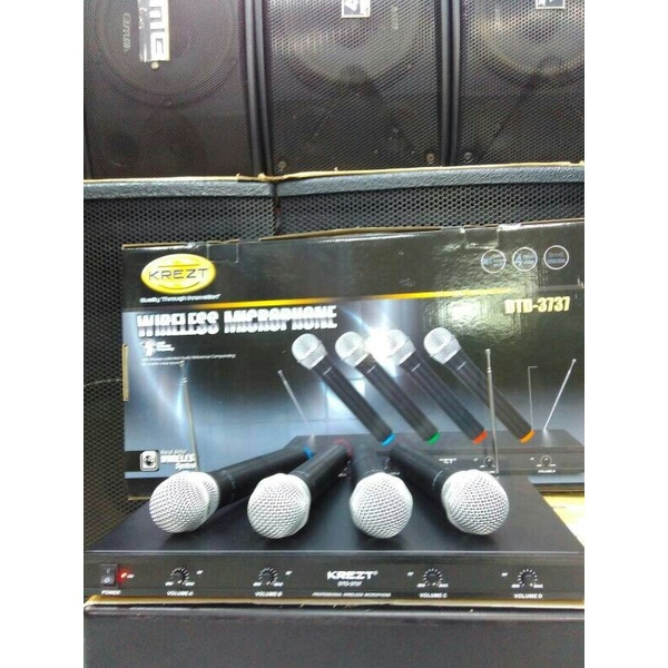 Jual Mic Wireless Krez DTD 3737 4 Buah Mic Handheld Shopee Indonesia