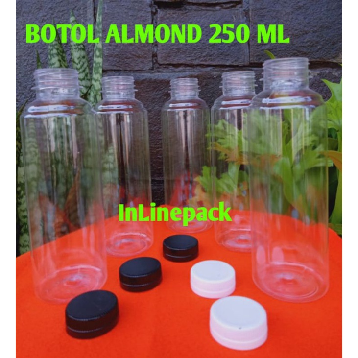 Jual Botol Plastik Almond 250 ML Isi 50 Pcs Shopee Indonesia