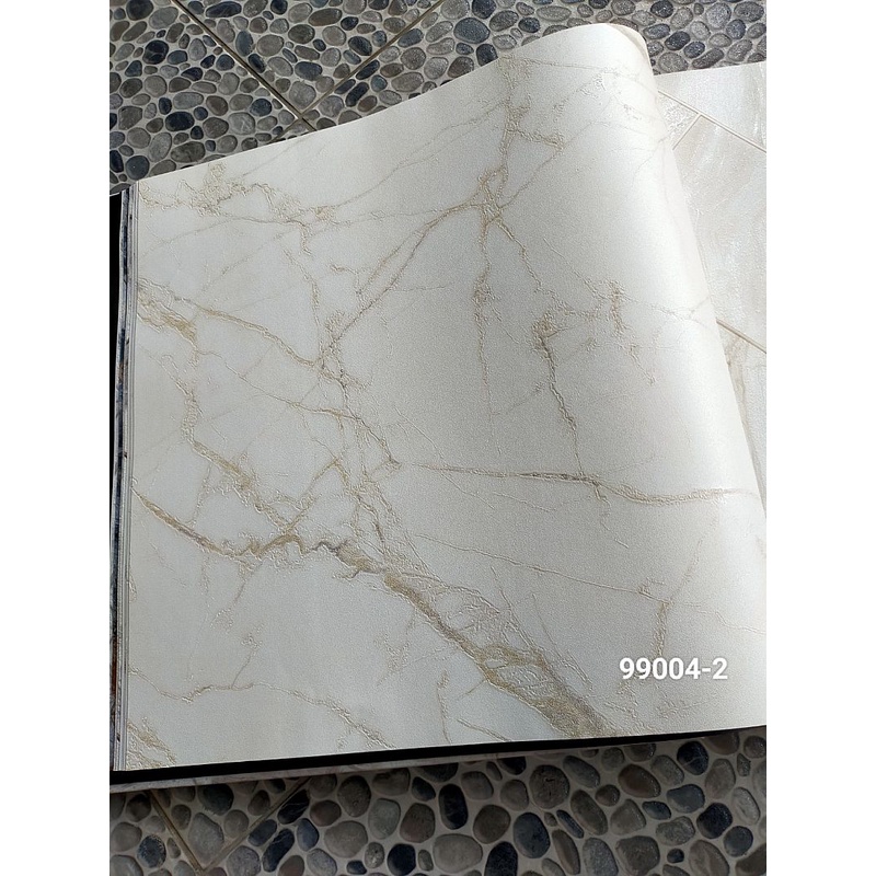 Jual Wallpaper Dinding Korea Geometri Marble List Elegant Shopee