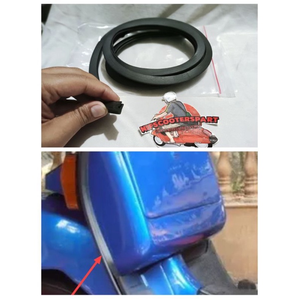 Jual Karet Lis Laci Bagasi Vespa Super Sprint Px Excel Replika Dm