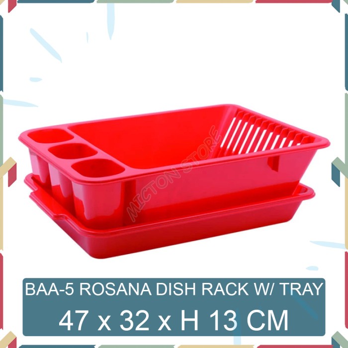 Jual Micton Lion Star Basic Home Baa Rosana Dish Rack Tray Rak Piring