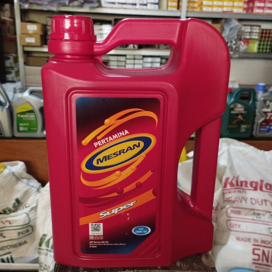 Jual Pertamina Mesran Super 20W 50 4 Liter Shopee Indonesia