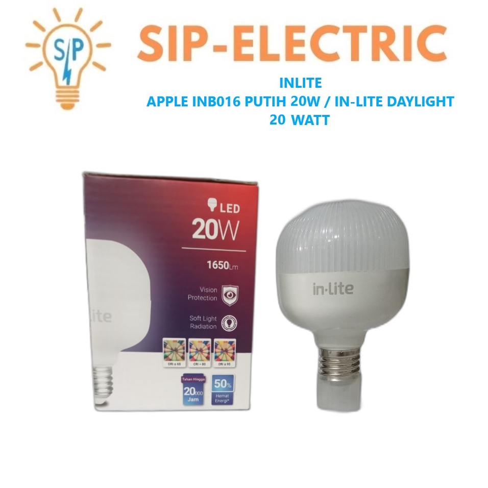 Jual Inlite Apple Lampu Led Bulb Capsul Pendek W Putih Cdl Inb