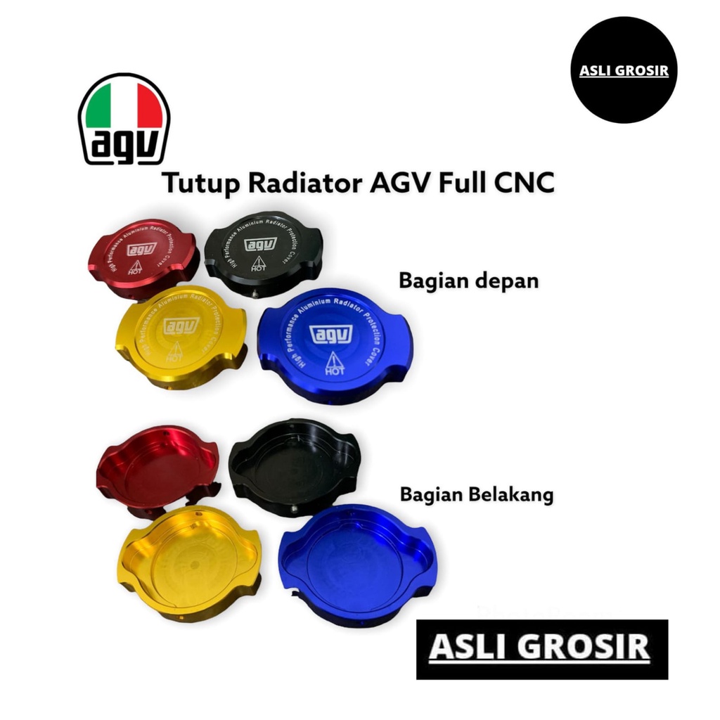 Jual Tutup Radiator Cap Agv Full Cnc Nmax Aerox Pcx Vario Cbr Shopee