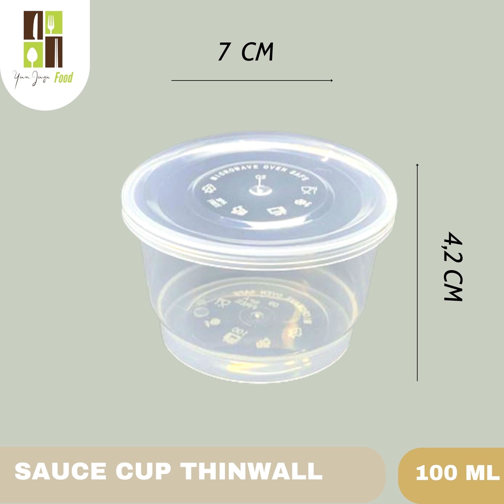 Jual Thinwall Cup Ml Cup Sambal Puding Isi Pcs Shopee Indonesia