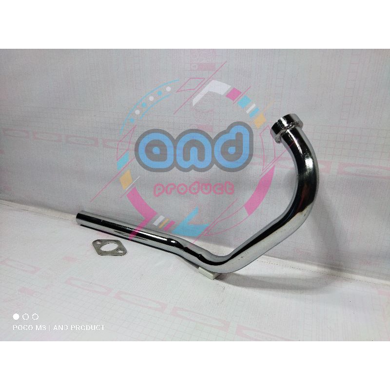 Jual Leher Pipa Knalpot Motor Honda Cs Standar Chrome Shopee Indonesia