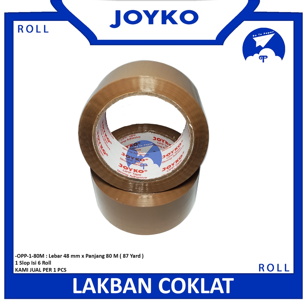 Jual Joyko Jual Produk Lakban Opp Tape Bening Coklat Inch X