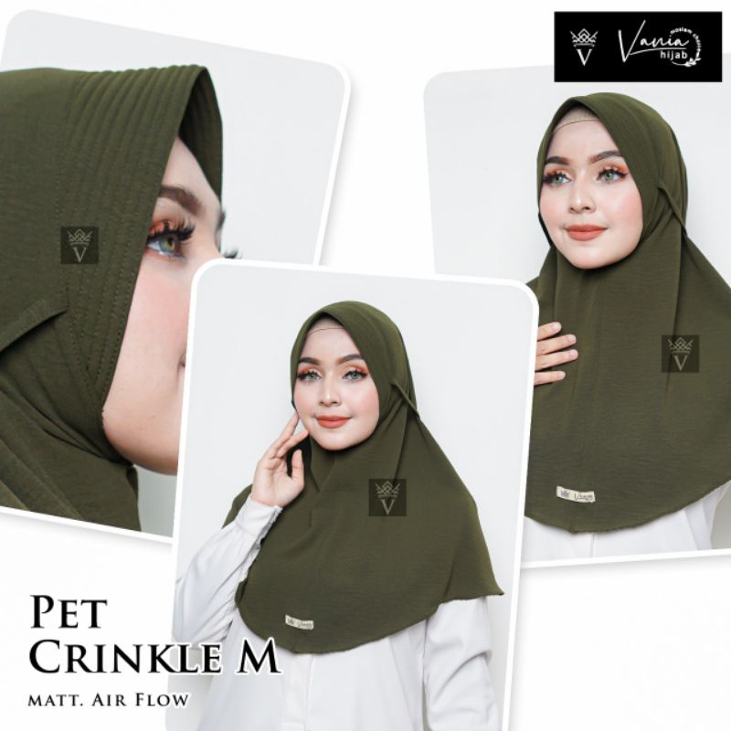 Jual Maryam Bergo Instan Pet Crinkle Air Flow Size M Shopee Indonesia