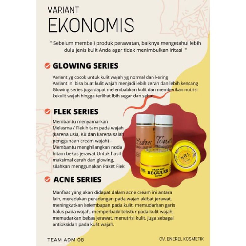 Jual Skincare Nrl Ekonomis Kemasan Terbaru Original Shopee Indonesia