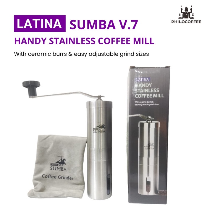 Jual Grinder Latina Sumba Pengiling Biji Kopi Manual Shopee Indonesia