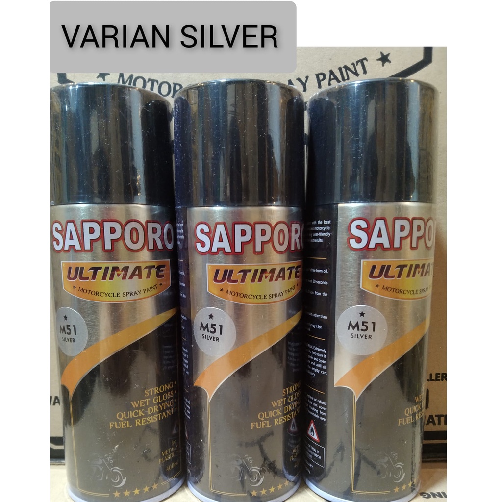 Jual Pilok Pilox Cat Semprot Sapporo Ultimate Ml Varian Silver