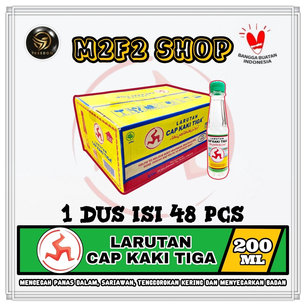 Jual Larutan Penyegar Cap Kaki Tiga Botol Original Ml Kemasan