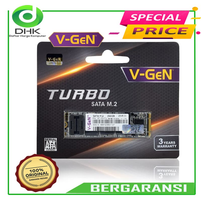 Jual V GEN SSD M 2 SATA 256GB TURBO M2 256 GB VGEN 2280 Bukan 250gb