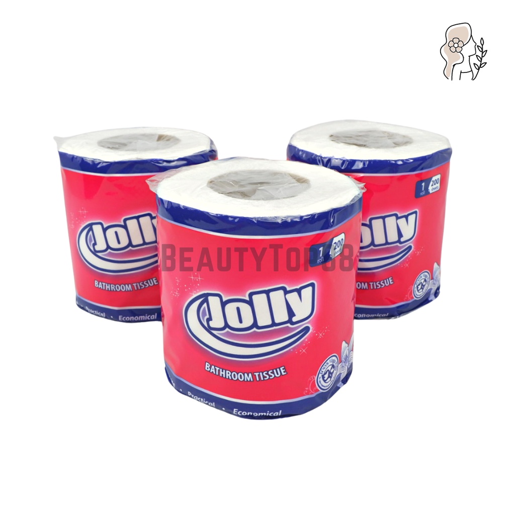 Jual Tissue Jolly Roll Isi 200 Sheets Tisu Gulung Toilet Bathroom Non