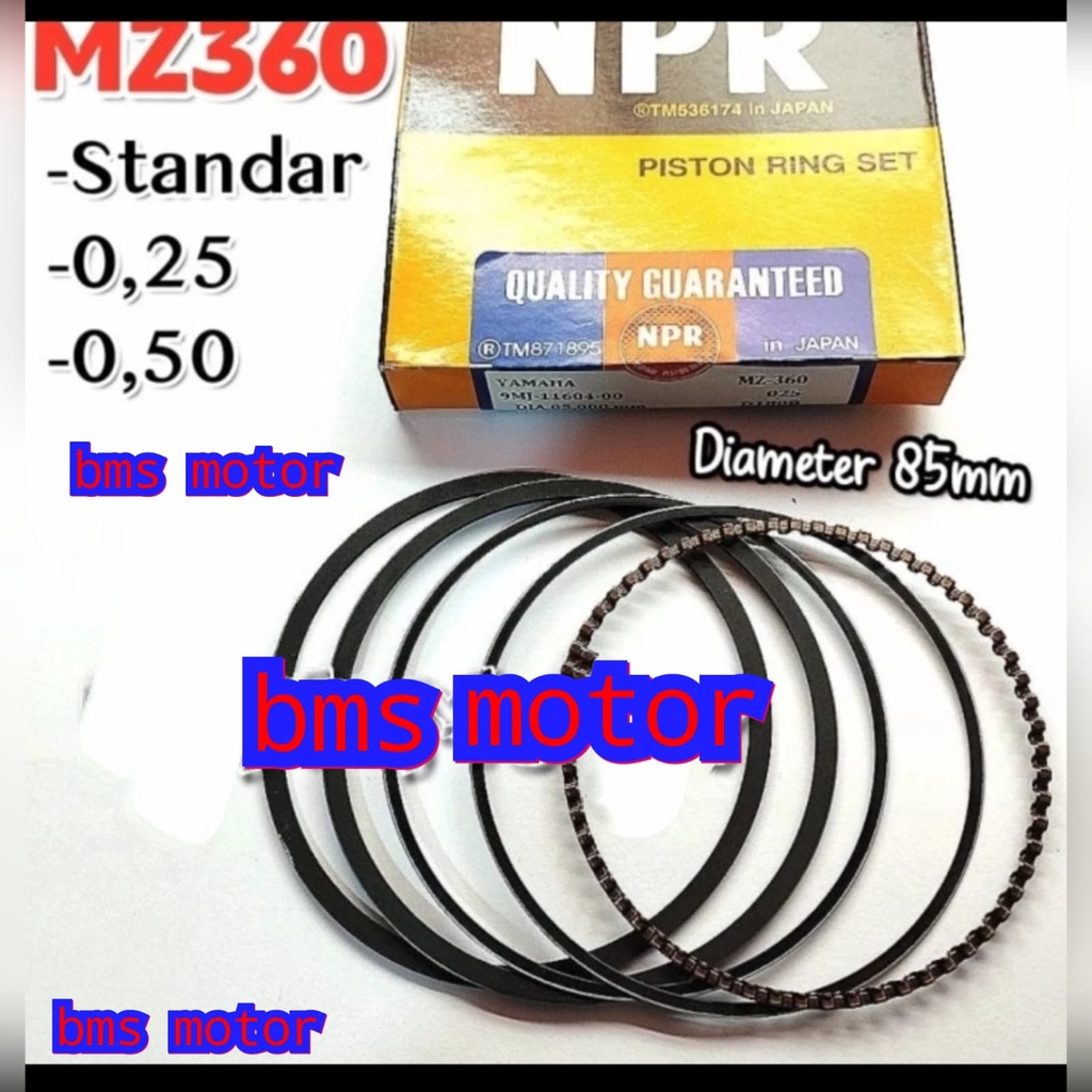 Jual Mz360 Ring Piston Reng Seher Mesin Pengerak Genset Yamaha Mz300