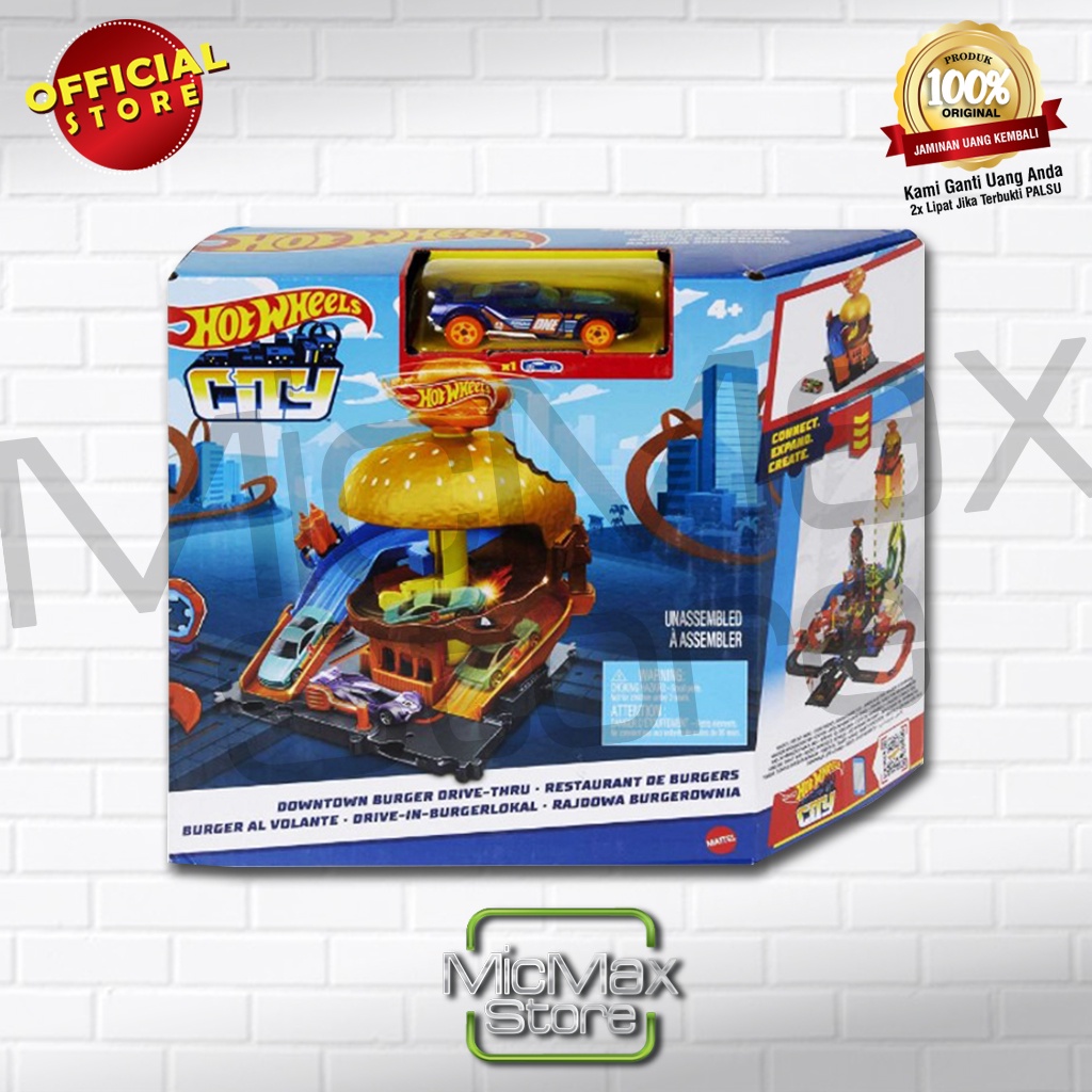 Jual Hot Wheels HotWheels City Downtown Burger Drive Thru HDR24