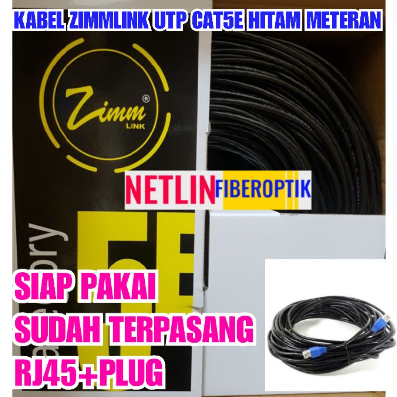 Jual Kabel Lan Zimmlink Utp Cat E Meteran Eceran Sudah Siap Pakai