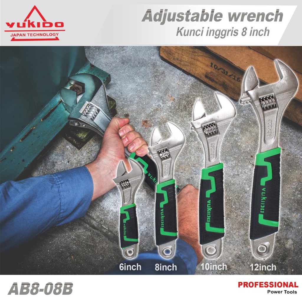 Jual Kunci Inggris Adjustable Wrench Ukuran Inch Inch Inch