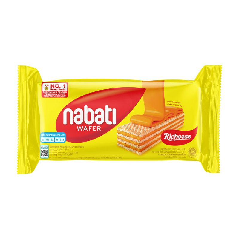 Jual Nabati Wafer Krim Keju Richeese G Shopee Indonesia