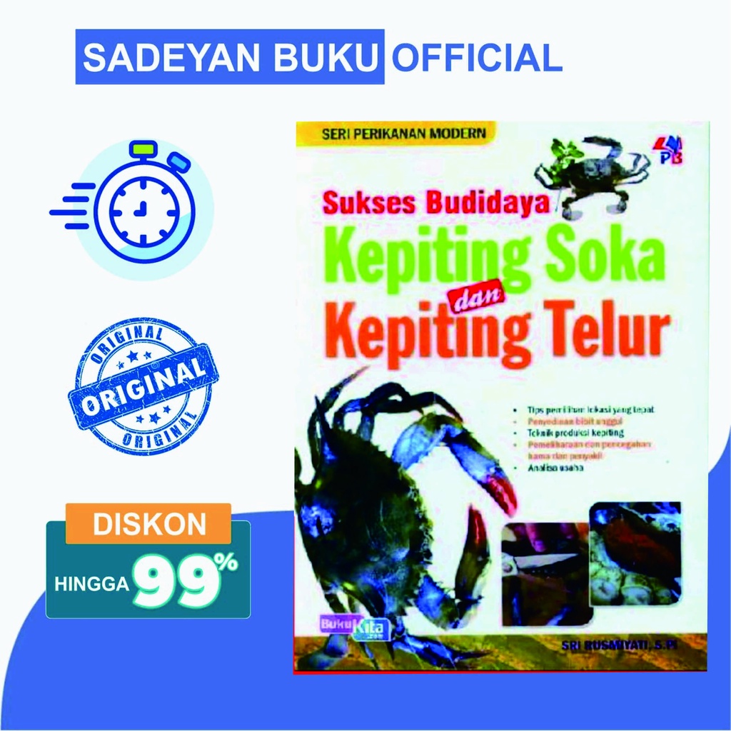 Jual Spm Sukses Budidaya Kepiting Soka Kepiting Telur Sri Rusmiyati S