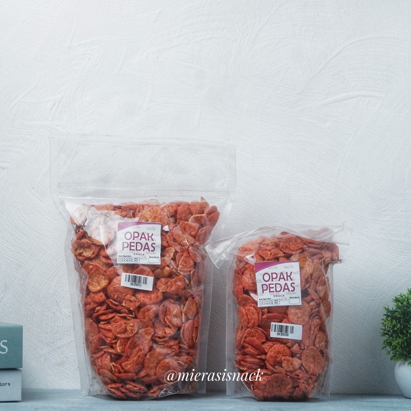 Jual Snack Kiloan Opak Singkong Pedas 500gram Jajanan Jadul Makanan