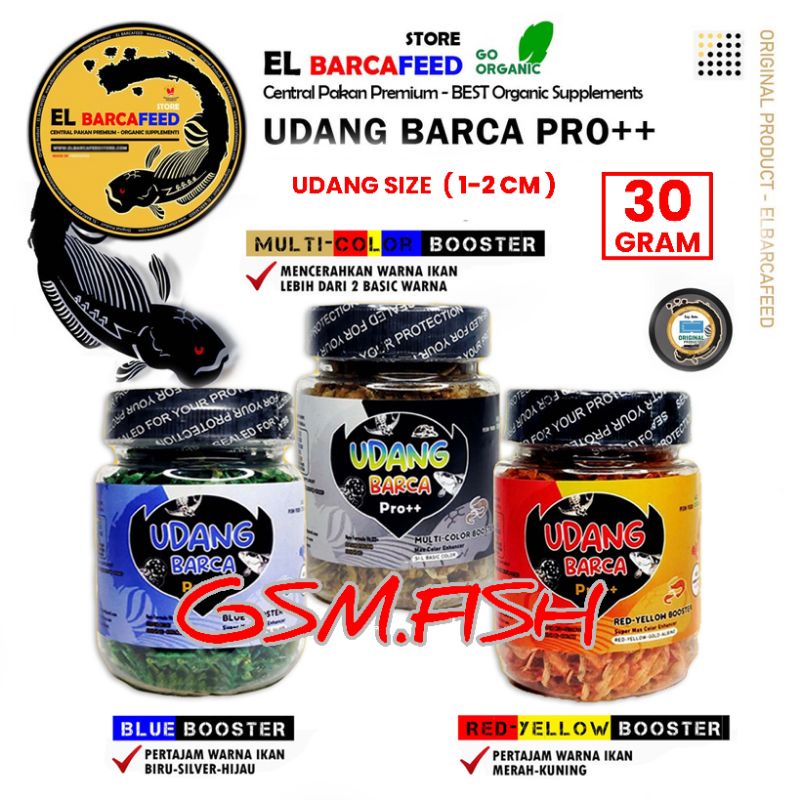 Jual Udang Pro A El Barca Maggot Udang Xtra EL Barca Feed Red